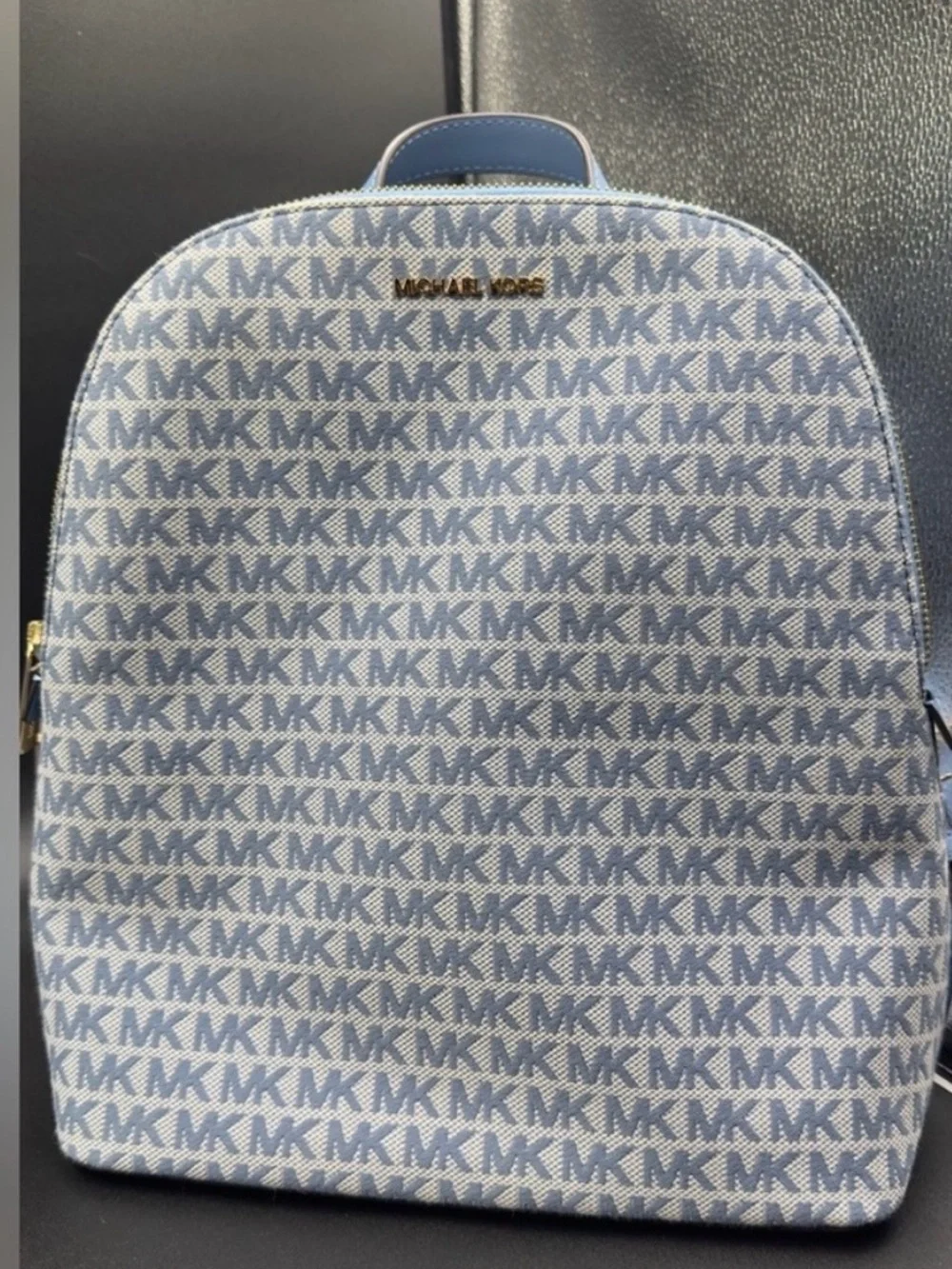 Michael Kors Blue and White MK Logo Cindy Backpack NFS - Picture 2 of 5